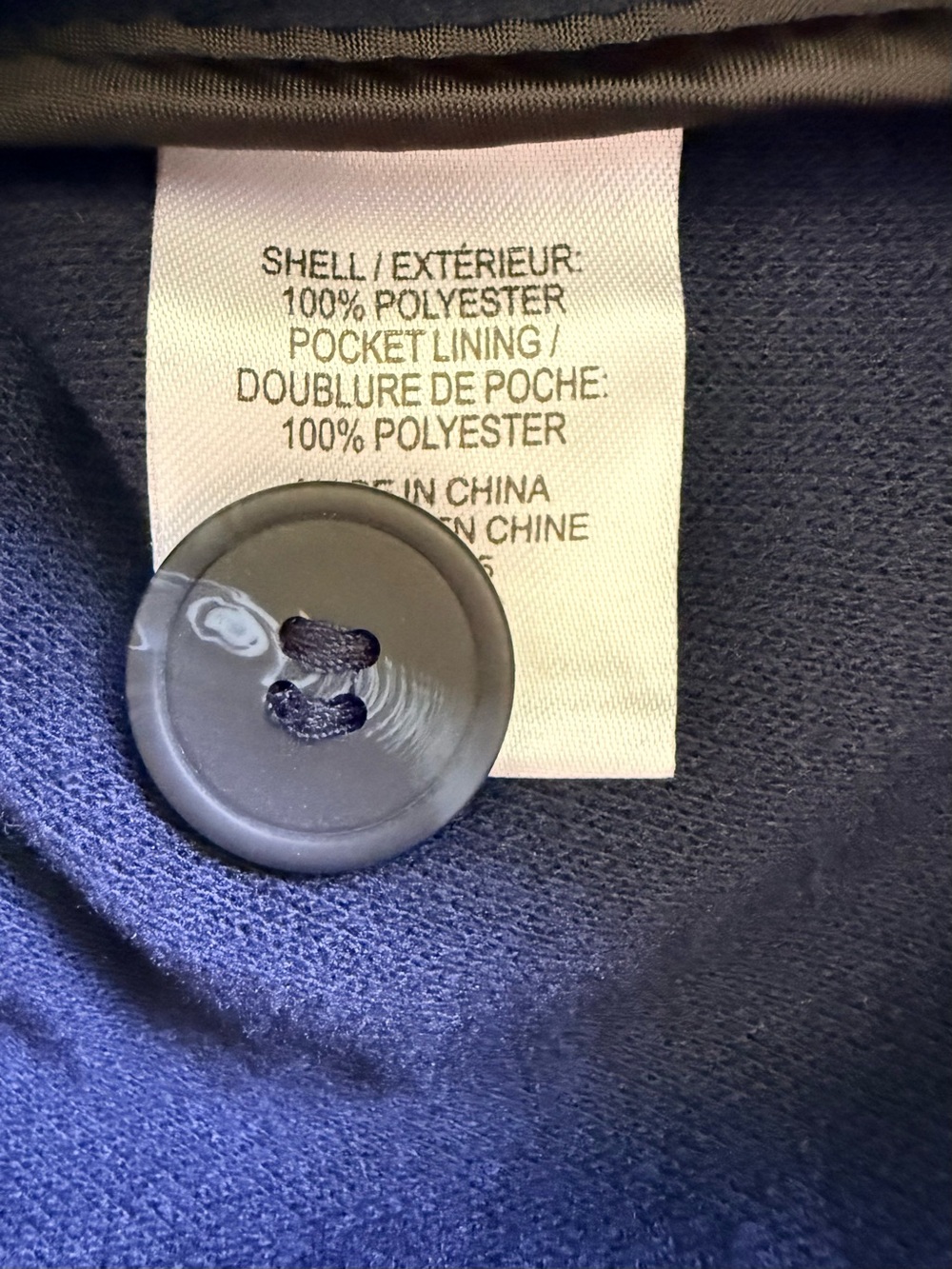Reitmans Navy Button-Front Jacket - Picture 4 of 6
